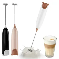 Aischens Milchaufschäumer Elektrisch Stab, Melektrischer Schneebesen Milchaufschäumer Handheld, Getränkemixer, Mini-Mixer für Kaffee, Sahne, Eier, Latte, Matcha-Tee, Cappuccino (Rosa)