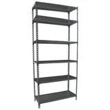 Proregal Schwerlastregal Giant Metal Shark HxBxT 250 x 100 x 50 cm Fachlast 180 kg Anthrazit-Anthrazit