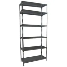 Proregal Schwerlastregal Giant Metal Shark HxBxT 250 x 100 x 50 cm Fachlast 180 kg Anthrazit-Anthrazit