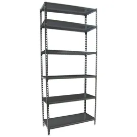 Proregal Schwerlastregal Giant Metal Shark HxBxT 250 x 100 x 50 cm Fachlast 180 kg Anthrazit-Anthrazit