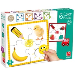 Goula Puzzle »Goula 53475 6 Color Puzzles«, 4 Puzzleteile bunt