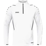 Jako Challenge Sweatshirt mit 1/4-Reißverschluss weiß/anthra light 3XL