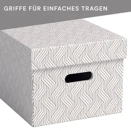 Leitz Archivboxen 15 L 3-tlg. weiß/grau