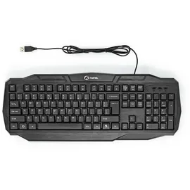 Nedis Gaming Keyboard - USB 2.0 - Folientasten - LED - US international - US-Layout - Stromversorgung über USB - Netzkabellänge: 1.50 m - Gaming