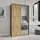 masseno Schwebetürenschrank VARO 120 x 205 x 60 cm Braun