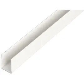 GAH Alberts U-Profil Kunststoff 10 mm x 10 mm x 1.000 mm Weiß