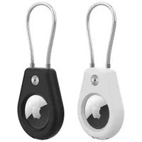 HYCHIKA Apple AirTag Ortungsgehäuse mit Stahlkabel - (2 Stück)