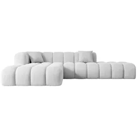 altdecor Ecksofa in L-Form Corner Sofa Bett Eckcouch Couch Wohnlandschaft Cauchsofa Olea-L2-309x190x70 cm Weiß