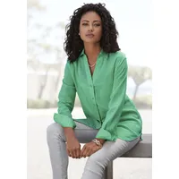 LASCANA Hemdbluse LASCANA, Damen, Gr. 36, grün (apfelgrün), Web,