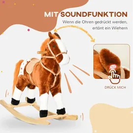 Homcom Schaukelpony braun