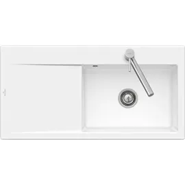 Villeroy & Boch Subway Style 60 rechts Einbau Keramikspüle weiß alpin Excenterbetätigung 1000 x 510 mm