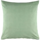 Esprit Home Premium Kopfkissenbezug 80x80 Baumwolle - Grün - Kissenhülle mit Esprit-Logo gestickt - Doubleface - farblich passend zur Bettwäsche mit Reißverschluss