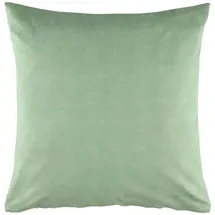 Esprit Home Premium Kopfkissenbezug 80x80 Baumwolle - Grün - Kissenhülle mit Esprit-Logo gestickt - Doubleface - farblich passend zur Bettwäsche mit Reißverschluss