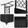 vidaXL Hochbeet mit Rankgitter und Dach 124 x 40 x 125 cm Schwarz