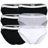 Lacoste Slip 6 St. Schwarz/Grau/Weiß M