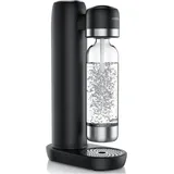 Arendo Wassersprudler schwarz mit 1L PET-Flasche