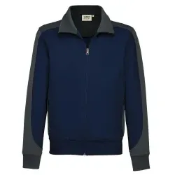 HAKRO® Sweatjacke Contrast Performance, 477 1 Stück, Größe: M