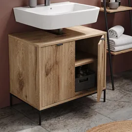 Vicco Waschtischunterschrank Eliza Viking Oak 70 x 63 cm mit 2 Türen
