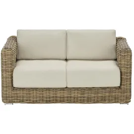 Möbel Kraft Couch 2-Sitzer braun