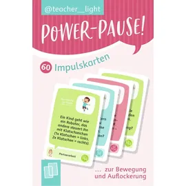 Verlag An der Ruhr Power-Pause! 60 Impulskarten zur Bewegung und Auflockerung: Spielerisch Körperwahrnehmung, Koordination und Teamgeist stärken (Impulse von teacher__light)