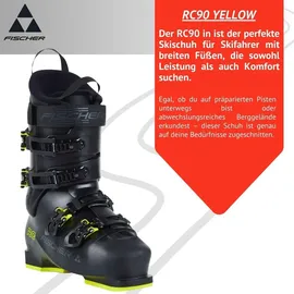 Fischer RC 90 Alpin-Skischuhe Gelb/Schwarz 28,5
