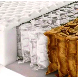 Talamo Italia Doppelmatratze Natalina, Memory Foam-matratze und Taschenfedern, 100% Italy, Anti-milbe und hypoallergen, Cm 160x200 h26