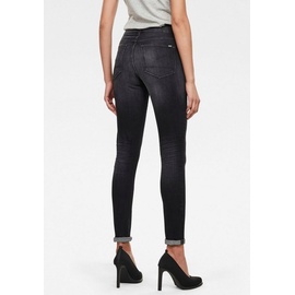 G-Star RAW Jeans Skinny Fit 3301 High Waist mit Stretch-Anteil Modell Black, 27/32