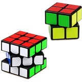 EACHHAHA 2 Pack Zauberwürfel 2x2 3x3, Original Speed Magic Cube, professionelles schnelles Gehirn-Teaser, Glattes 3D Puzzle Spielzeug für alle Altersgruppen