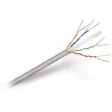 AISENS Netzwerkkabel, RJ45, Cat.6, UTP, starr, Awg24, Grau, 100 m