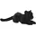 AURORA Luxe Boutique Raven Panther 50 cm Schwarz