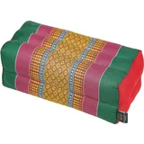 Kissen Block 35x15x10 mit Kapokfüllung Thai Design Funky Green Colors Yogakissen Meditationskissen