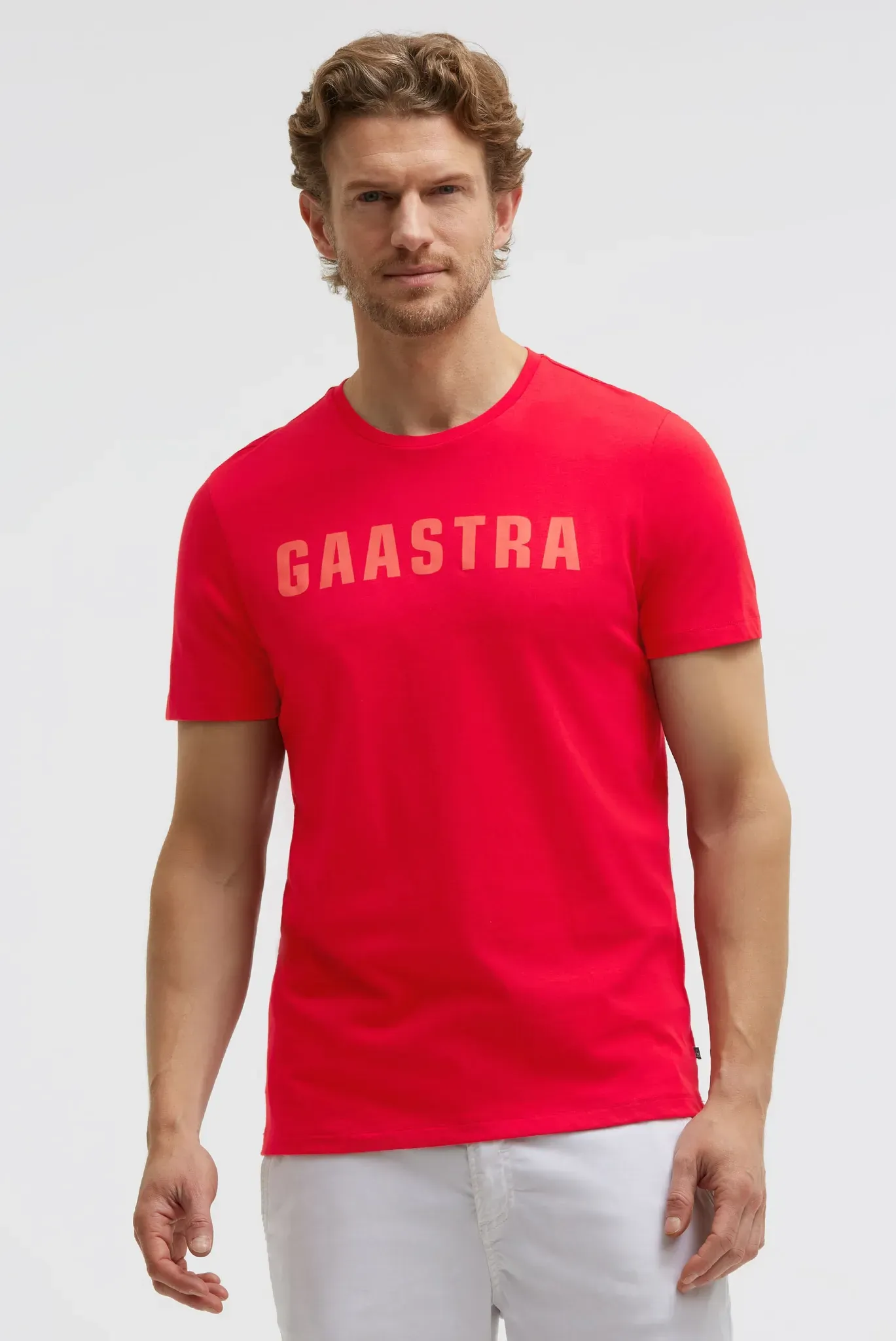 Rundhalsshirt GAASTRA, Herren, Gr. M, rot (core rot), Single Jersey, Material: 100% Baumwolle, bedruckt, regular fit normal, Rundhals, eingesetzt gerader Abschluss, Shirts Rundhalsshirt, aus Baumwolle