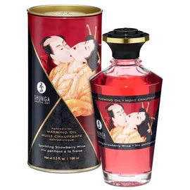 Shunga Massageöl mit Aroma Erdbeere 100 ml