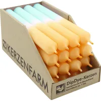 Kerzenfarm Hahn Dip Dye Stabkerze Mandarin-Mint