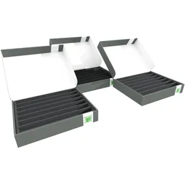 VARIA Group Lagerbox FSLB055 3-tlg. grau/grün