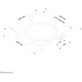 NeoMounts Notebook-V100 silber