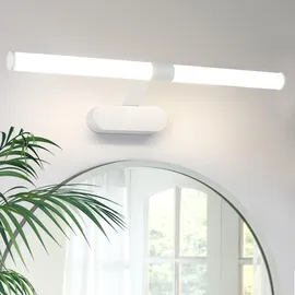 GBLY Spiegellampe Led Bad Spiegelleuchte Badezimmer Lampe Neutralweiße Lichtfarbe 4000K Chrom 00015