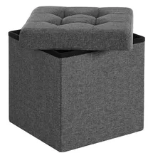 Songmics Hocker 38 x 38 x 38 cm Grau