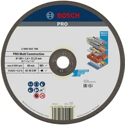 Bosch PRO Multi Material Schleifscheibe 180 x 1,6 x 22,23 mm - 2608602766