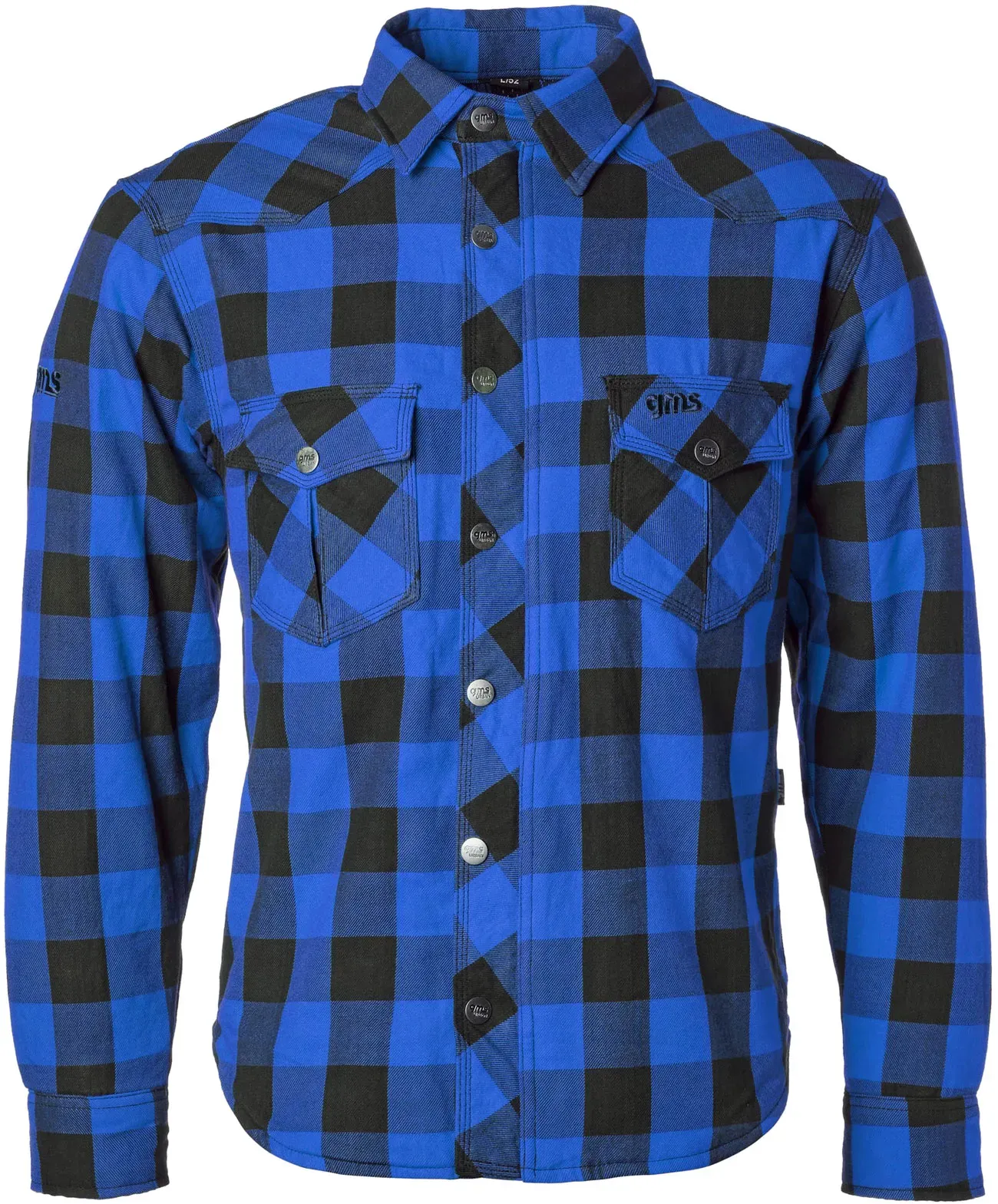 GMS-Moto Jaguar, chemise/veste textile - Noir/Bleu - XL
