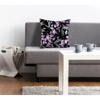 Queence Dekokissen »Leticia« Kissenhülle,Blütenmotive,Floral,Blumen,Natur,Dekorativ,Pastellfarben lila
