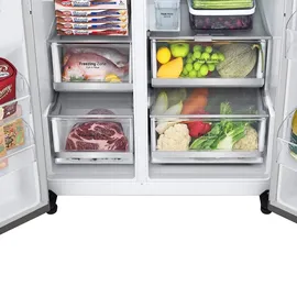 LG GSGV81PYLL Side-by-Side (635 l, 1790 mm hoch, Edelstahl)