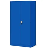 Jan Nowak Werkzeugschrank Metall Werkstattschrank SZYMON 92 cm 3 Böden 2 Schubladen (1,1 mm 185 x 92 x 50 cm Lochabstand 27 mm 120 kg PZH) Werkzeugaufbewahrung abschließbar Lochwand 185 cm hoch PZH blau