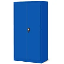 Jan Nowak Werkzeugschrank Metall Werkstattschrank SZYMON 92 cm 3 Böden 2 Schubladen (1,1 mm 185 x 92 x 50 cm Lochabstand 27 mm 120 kg PZH) Werkzeugaufbewahrung abschließbar Lochwand 185 cm hoch PZH blau