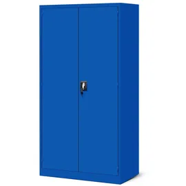 Jan Nowak Werkzeugschrank Metall Werkstattschrank SZYMON 92 cm 3 Böden 2 Schubladen (1,1 mm 185 x 92 x 50 cm Lochabstand 27 mm 120 kg PZH) Werkzeugaufbewahrung abschließbar Lochwand 185 cm hoch PZH blau