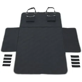 [en.casa] Autoschondecke Wolverhampton 185 x 171 cm Kofferraumschutz Schwarz