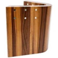 Zayiko hochwertiger magnetischer Messerblock Messerbrett Nussbaum gebogen für bis