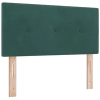 VidaXL Kopfteil mit Knopfheftung Dunkelgrün 100 cm Samt