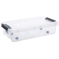 PLAST TEAM Vertriebs GmbH Aufbewahrungsbox Unterbettbox 31 l 1-tlg. transparent