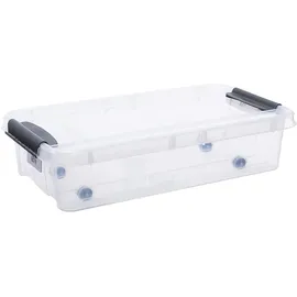PLAST TEAM Vertriebs GmbH Aufbewahrungsbox Unterbettbox 31 l 1-tlg. transparent